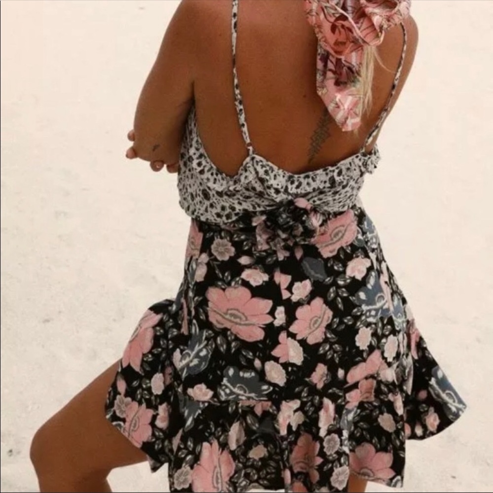 Spell & The Gypsy Winona Mini Skirt in Coal